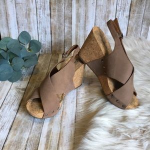 Lucky Brand Cork Wedges